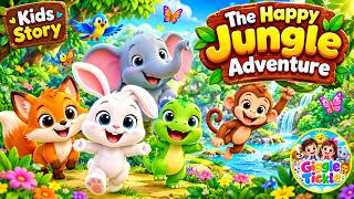 The Happy Jungle Adventure | Fun Animal Friends Story for Kids | Giggle Tickle