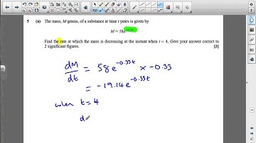 C3 June 2014 q5a - AS/A2 Maths - Exponentials and Logs