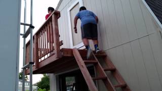 Alternating tread stairs