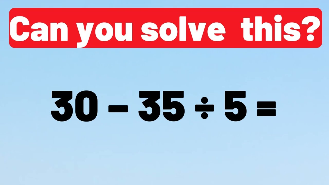 Year 6 Maths | 11+ | BIDMAS Question