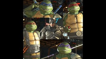 TMNT vs Batman - Leo, Raph, Mikey, Donnie