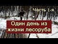 ОДИН ДЕНЬ ИЗ ЖИЗНИ ЛЕСОРУБА - Жизнь и работа в лесу на вахте зимой в Сибири