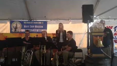 Jennifer Kifer Sings National Anthem at Jaxtoberfest