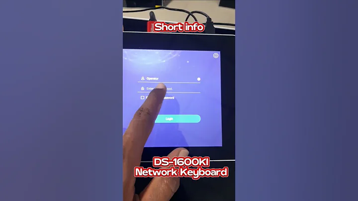 DS-1600KI Network Keyboard #hikvision #shorts