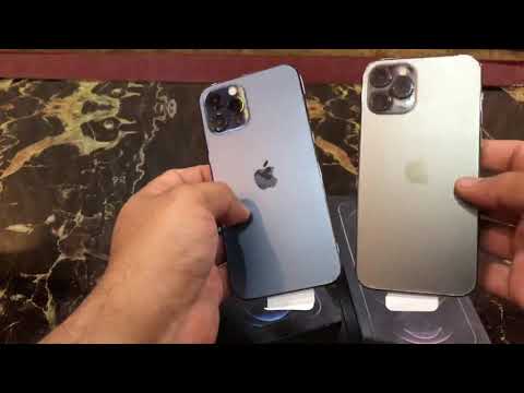 Apple Iphone 12 Pro Graphite Vs Pacific Blue Youtube