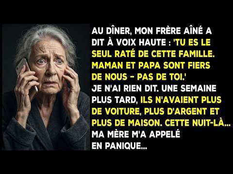 Tu Es Le Seul Raté De Cette Famille » A Dit Mon Frère… Je N'Ai Rien Répondu