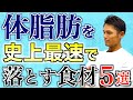 【激痩せ注意】食べるだけで最速で体脂肪が落ちる食べ物５選【ダイエット/内臓脂肪】