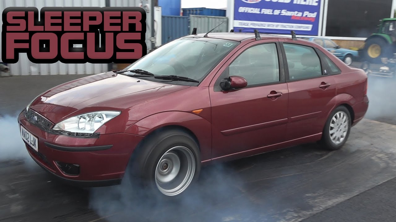 SLEEPER! TURBO'D FORD FOCUS AT SANTA POD RACEWAY YouTube