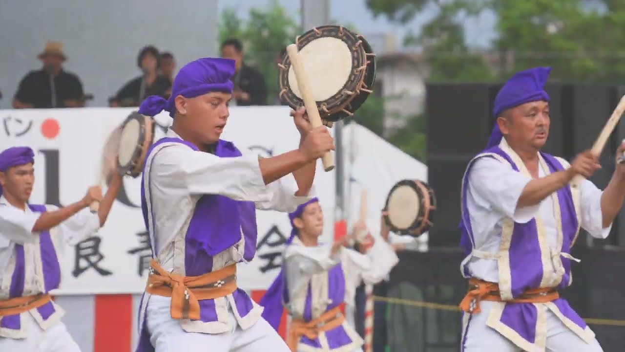 嘉間良青年会 『全島エイサー 2024 ナカビ』 2024-08-24 - YouTube