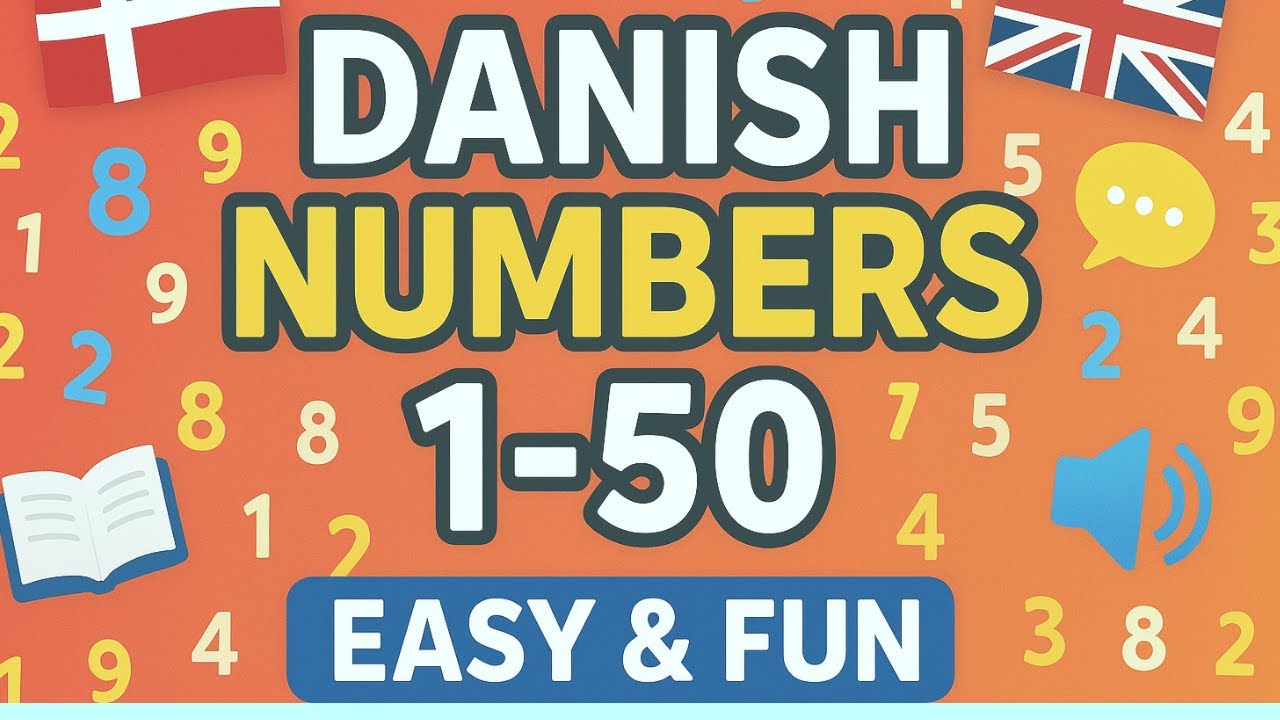 Learn Danish Numbers 1 50 with English Danish Pronunciation + Examples ...
