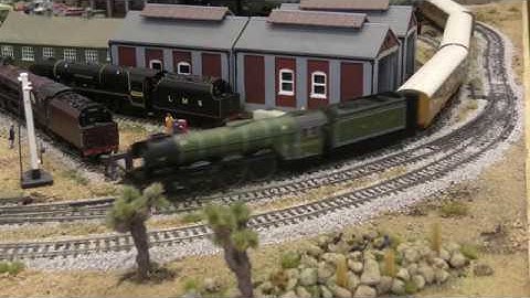 Flying Scotsman with LNER teak coaches
