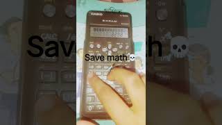 math save hacks  Casio 100 ms 2nd edition
