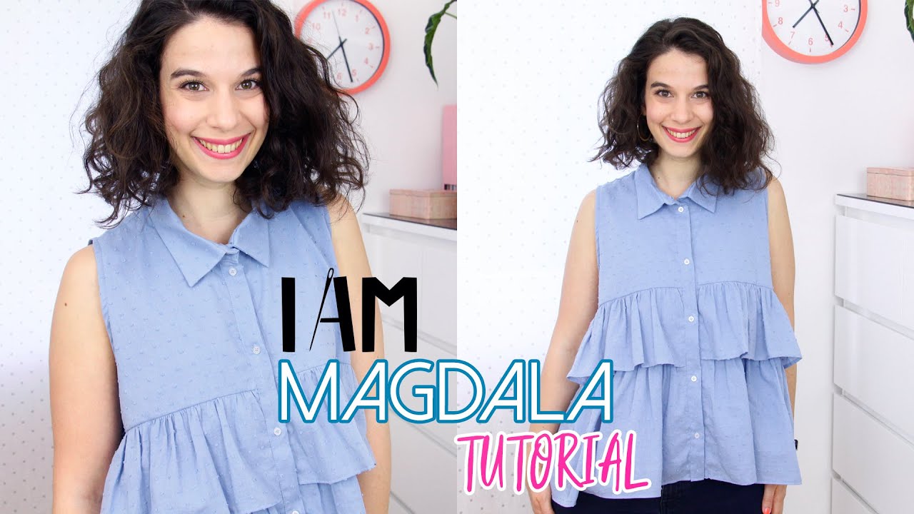 Ho cucito la camicetta I AM Magdala | Cartamodello I AM Patterns | Un punto alla volta
