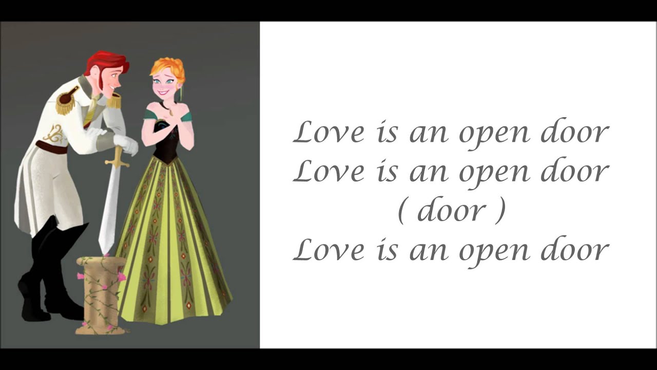 Love is an open door lyrics YouTube