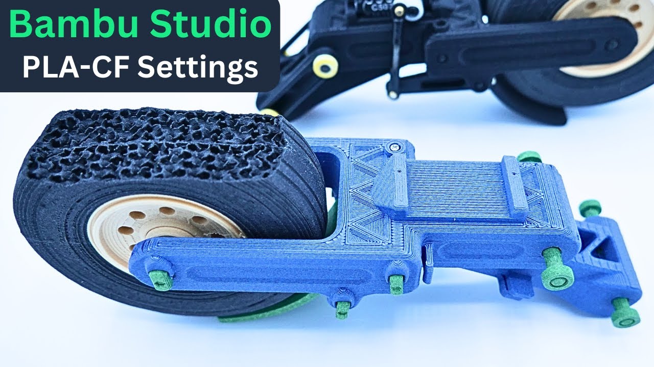 PLA-CF Landing Gear 3D-Print Design and Load Testing