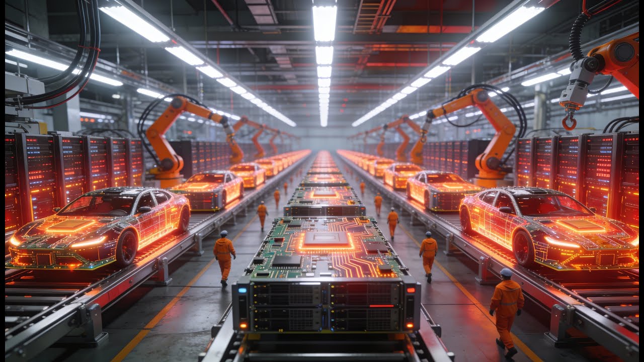 Inside a Modern AI Server Factory: From Circuit Boards to Machine Learning Systems (Full Process)