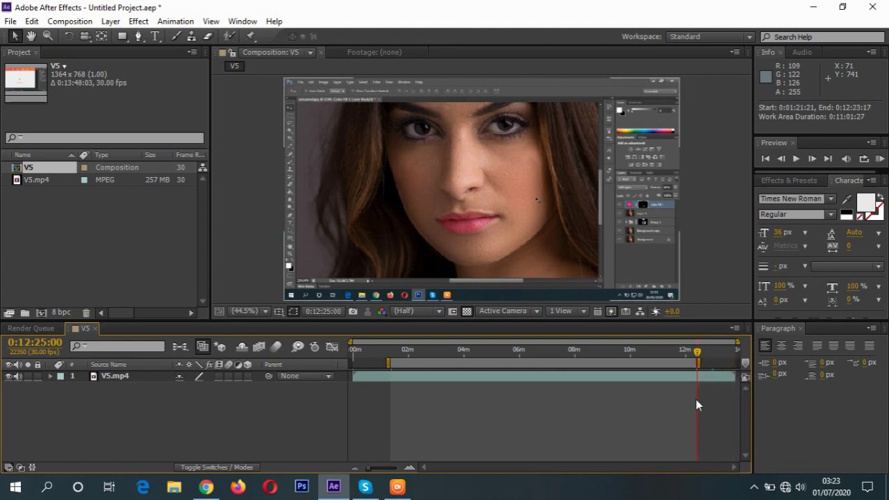 adobe after effects video editing