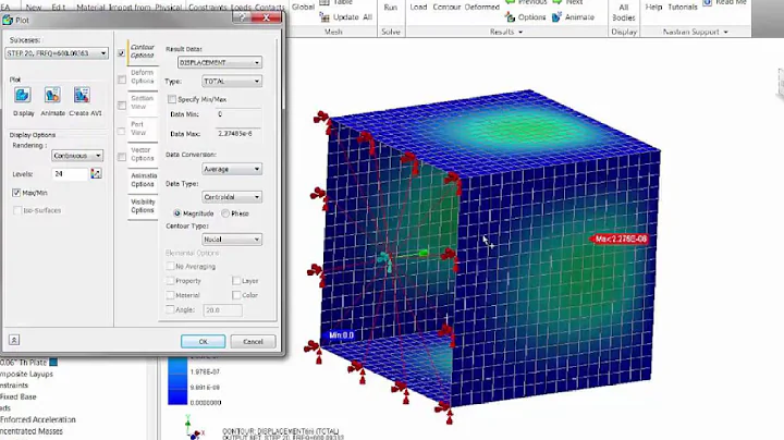 Autodesk Nastran In-CAD Frequency Response