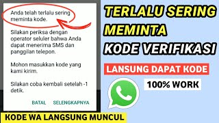 Cara atasi terlalu sering meminta kode verifikasi wa