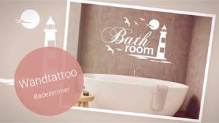 Wandtattoo für Badezimmer