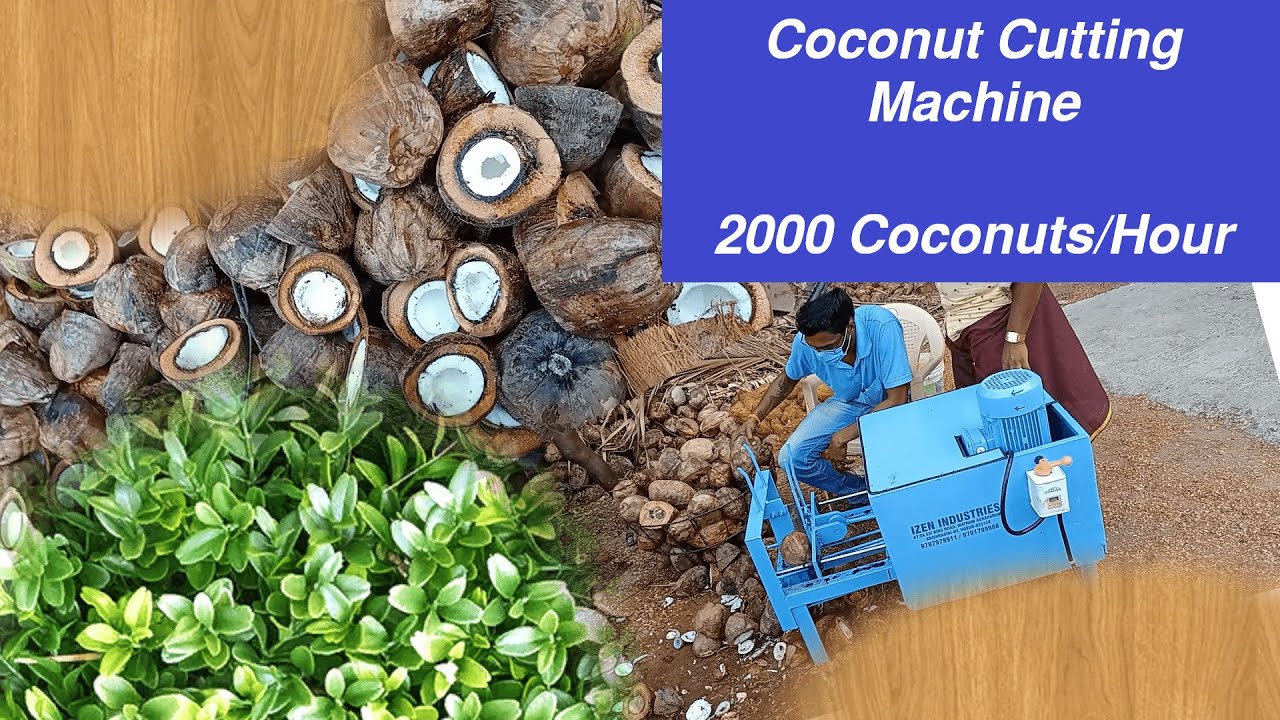 Coconut cutting machine 2000 Nuts/Hour*** தேங்காய் வெட்டும் இயந்திரம்
