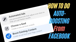 How to auto boost or automatically boost your Facebook posts via Facebook page - New feature