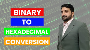 Lecture 10 | how to convert inter conversion of binary and hexadecimal By Dr Usman Hashmi Urdu/Hindi