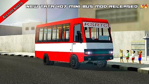 NEW TATA 407 MINI BUS MOD RELEASED 🥳🔥 | DOWNLOAD NOW | AJ,S VLOG BUSSID |