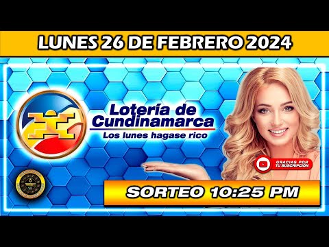 Resultado de LOTERIA DE CUNDINAMARCA del LUNES 26 de febrero del 2024