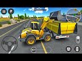 Bulldozer Loading Sand Into Dump Truck - Construction Machines Transport Driving - Android Gameplay