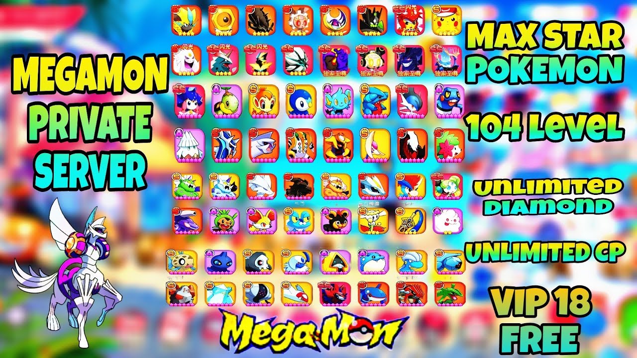 VIP 18 FREE MEGAMON PRIVATE SERVER LOOK GREAT🤯 ||HACKGOD GAMING