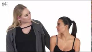 Kim Kardashian and Nikkie Tutorials repeating eachother for almost one minute straight