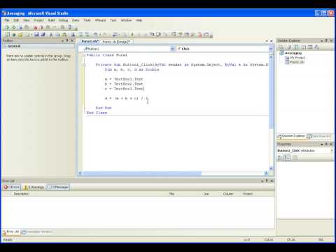 Visual Basic .net 2008 Tutorial 8 Using Doubles for Math