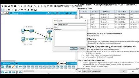 Packet Tracer 4.2.2.10 - Configuring Extended ACLs Scenario 1