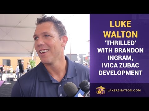 Luke Walton 'Thrilled' With Brandon Ingram, Ivica Zubac Development