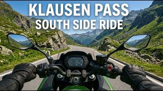 Famous Klausen Pass Ascent from South – Motorcycle POV Ride Profile