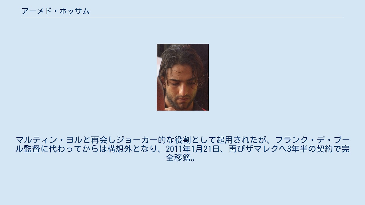 アーメド ホッサム Youtube
