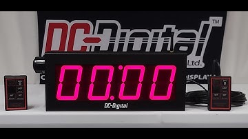 Large LED Digital Looping Count down Process TAKT Timer Aids in Daily Build Plan DC-40T-DN-W