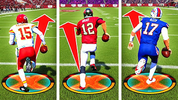 Scrambling for a 99 Yard Touchdown with EVERY NFL Quarterback!