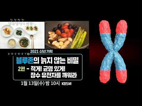 [생로병사의 비밀] 2021 신년기획 블루존의 늙지 않는 비밀, 2편 - 적게! 균형있게! 장수유전자를 깨워라 (KBS_760회_2021.01.13 방송)