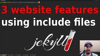 Implementing 3 Different Website Features with Jekyll Using Includes