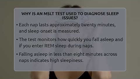 Why Is An MSLT Test Used To Diagnose Sleep Issues? - Sleep Apnea Support Network