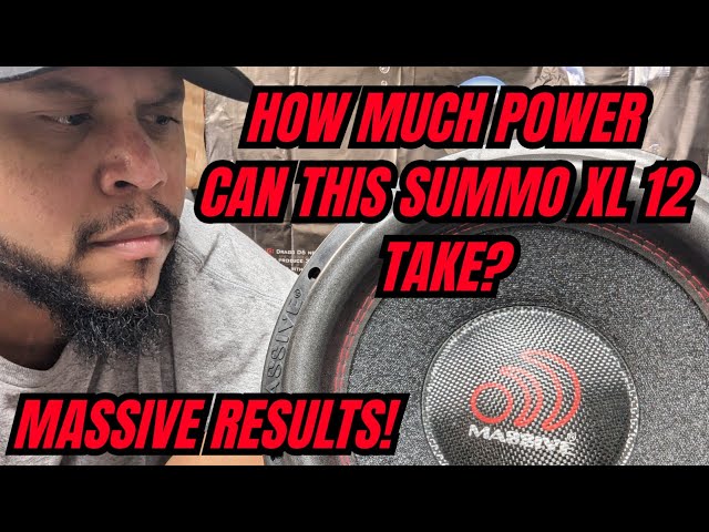 BENCH TESTING MASSIVE AUDIO SUMMO XL 12 INCH SUBWOOFER CHECK