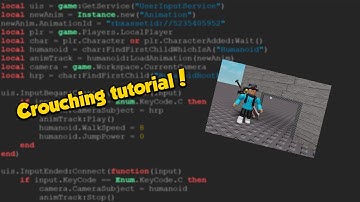 How to make a crouch script in ROBLOX Studio! | 2020