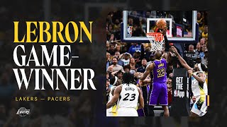 Lebron Game-Winner Lakers-Pacers Wild Ending