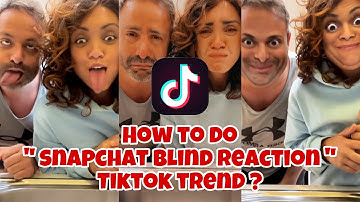 How to do blind snapchat filter challenge | BLIND REACTIONS TO SNAPCHAT FILTERS TREND TUTORIAL