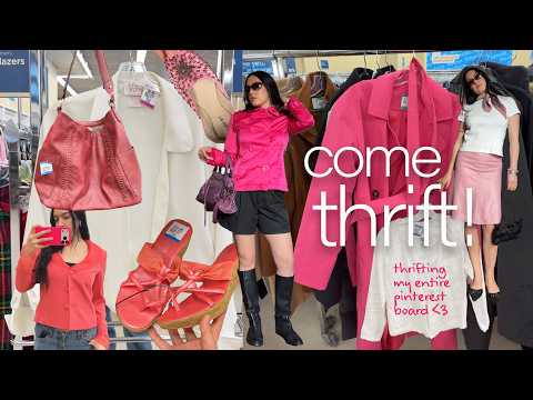 THRIFT WITH ME FOR SPRING 2026 TRENDS | I found everything on my y2k pinterest board ❤︎₊ ⊹ ♡