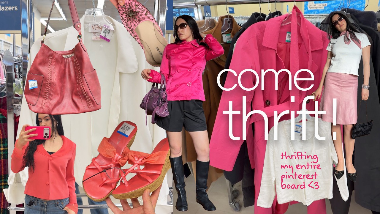 THRIFT WITH ME FOR SPRING 2026 TRENDS | I found everything on my y2k pinterest board ❤︎₊ ⊹ ♡