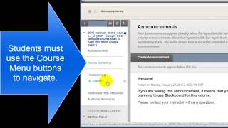 Course Menu Basics
