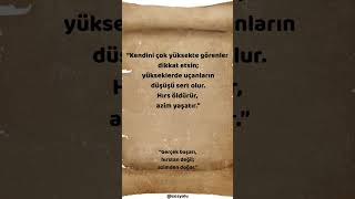 Kendini Çok Yüksekte Görenler Dikkat Etsin... Öz